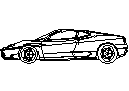 Ferrari Modena 360 - Side View CAD block preview