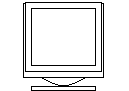 Monitor - Front View CAD block preview