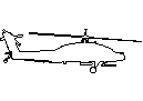 Helicopter Outline – free CAD block preview