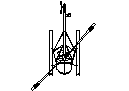 Light Helicopter with Skids - Plan View CAD block preview