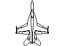 Boeing F/A-18E/F Super Hornet - Aircraft CAD block preview