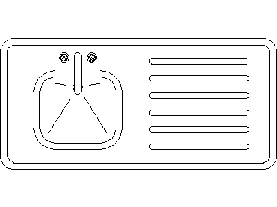 Kitchen Sink – free CAD block preview