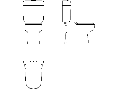 Toilet (WC) – free CAD block preview