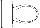 Toilet WC Plan CAD block preview