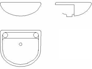 Basin - Type 1 CAD block preview