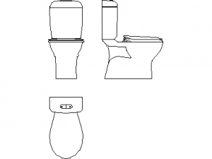 Toilet (WC) - Type 2 CAD block preview