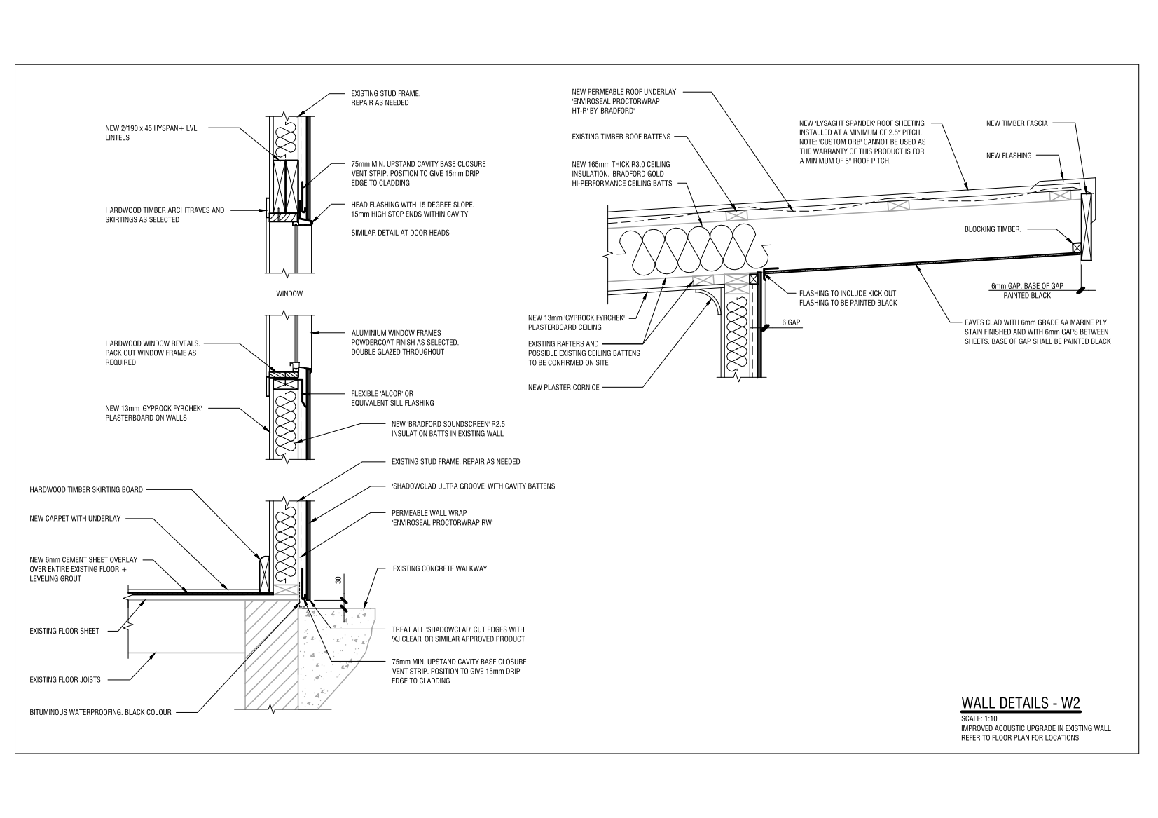 Wall Details W2 – free CAD block preview