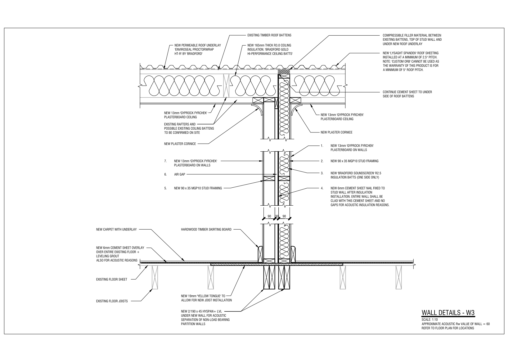 Wall Details W3 – free CAD block preview