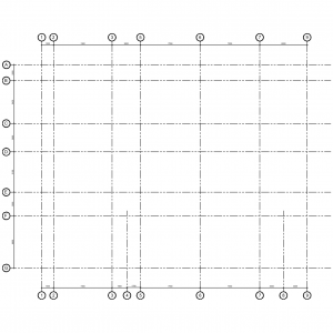 A Building Grid Layout CAD block preview