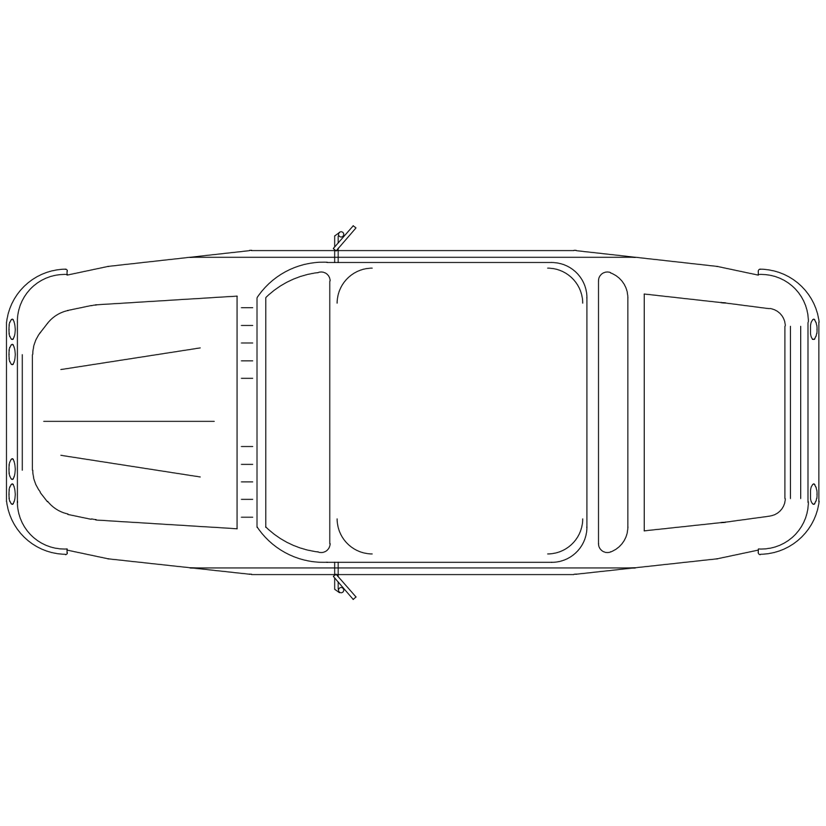 Car in Plan View - Type P2 – free CAD block preview