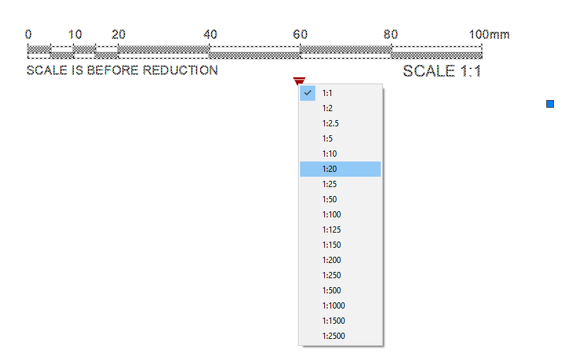 Scale Bar Metric Units – free CAD block preview