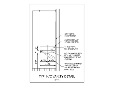 Accessible Vanity Detail 1 CAD block preview