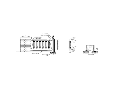 Balustrade Installation Detail CAD block preview