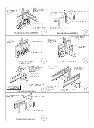 Column and Beam Connection Details CAD block preview