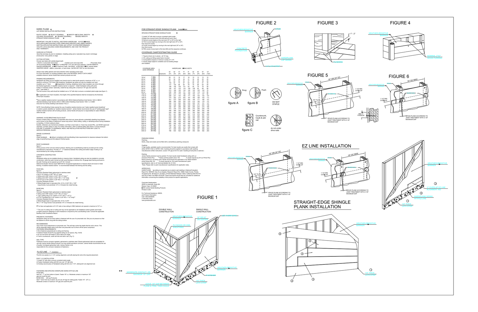HardiPlank Lap Siding Installation Details – free CAD block preview