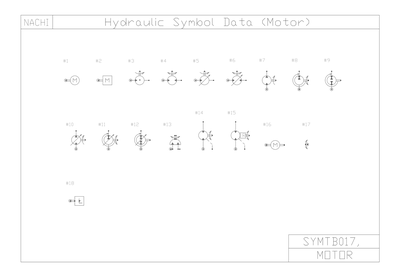 NACHI Hydraulic Symbols — Motors CAD block preview