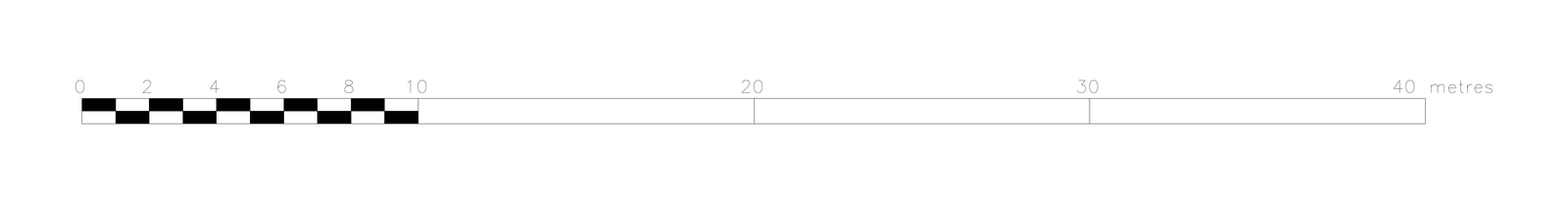 Scale Bar 40m – free CAD block preview