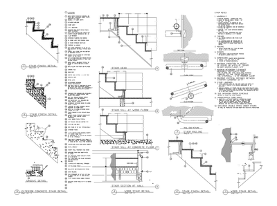Stair Details CAD block preview