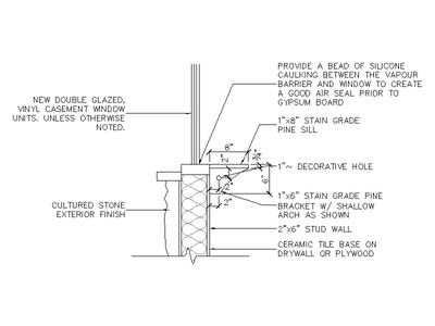Window Sill Detail CAD block preview