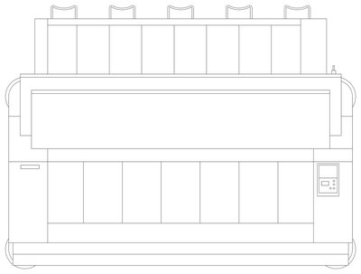 Oce TDS 400 Plotter - Plan CAD block preview