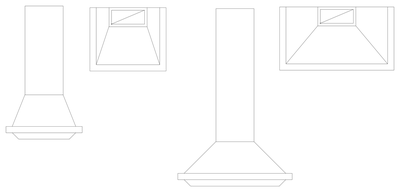 Range Hoods CAD block preview