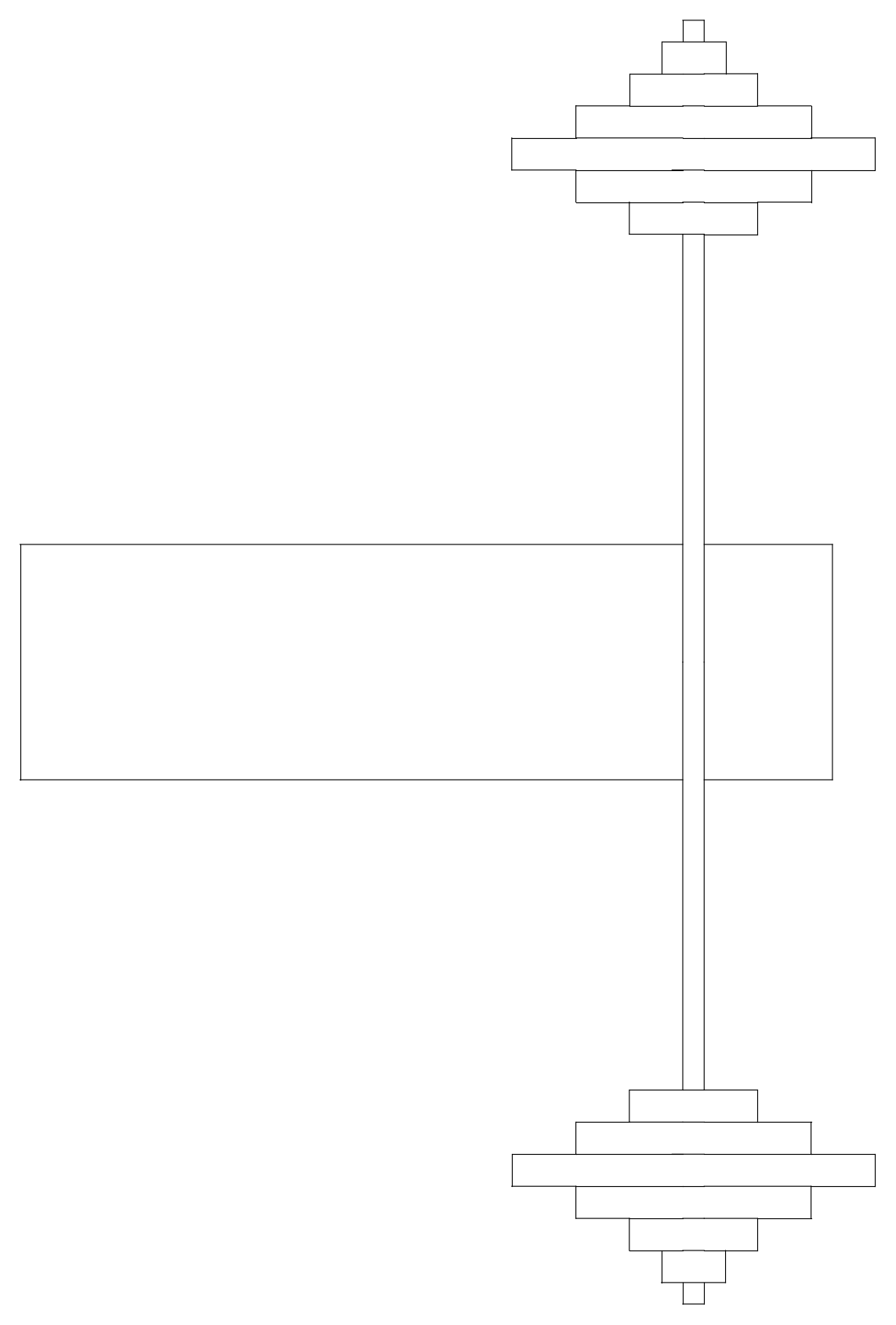 Bench Press - Plan View – free CAD block preview