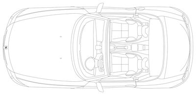 BMW Roadster - Plan View CAD block preview