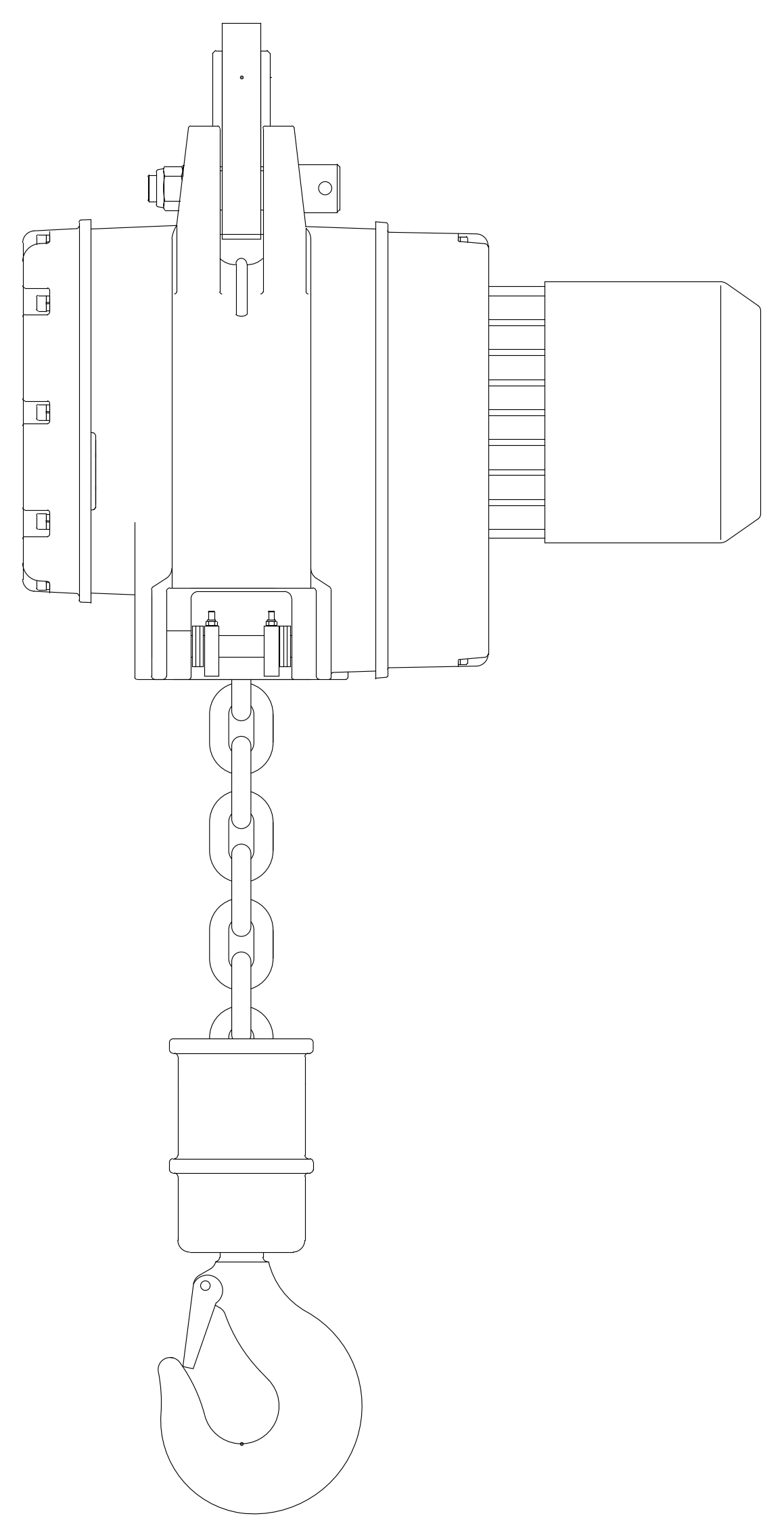 ChainMaster JumboLift Hoist 3 Ton – free CAD block preview