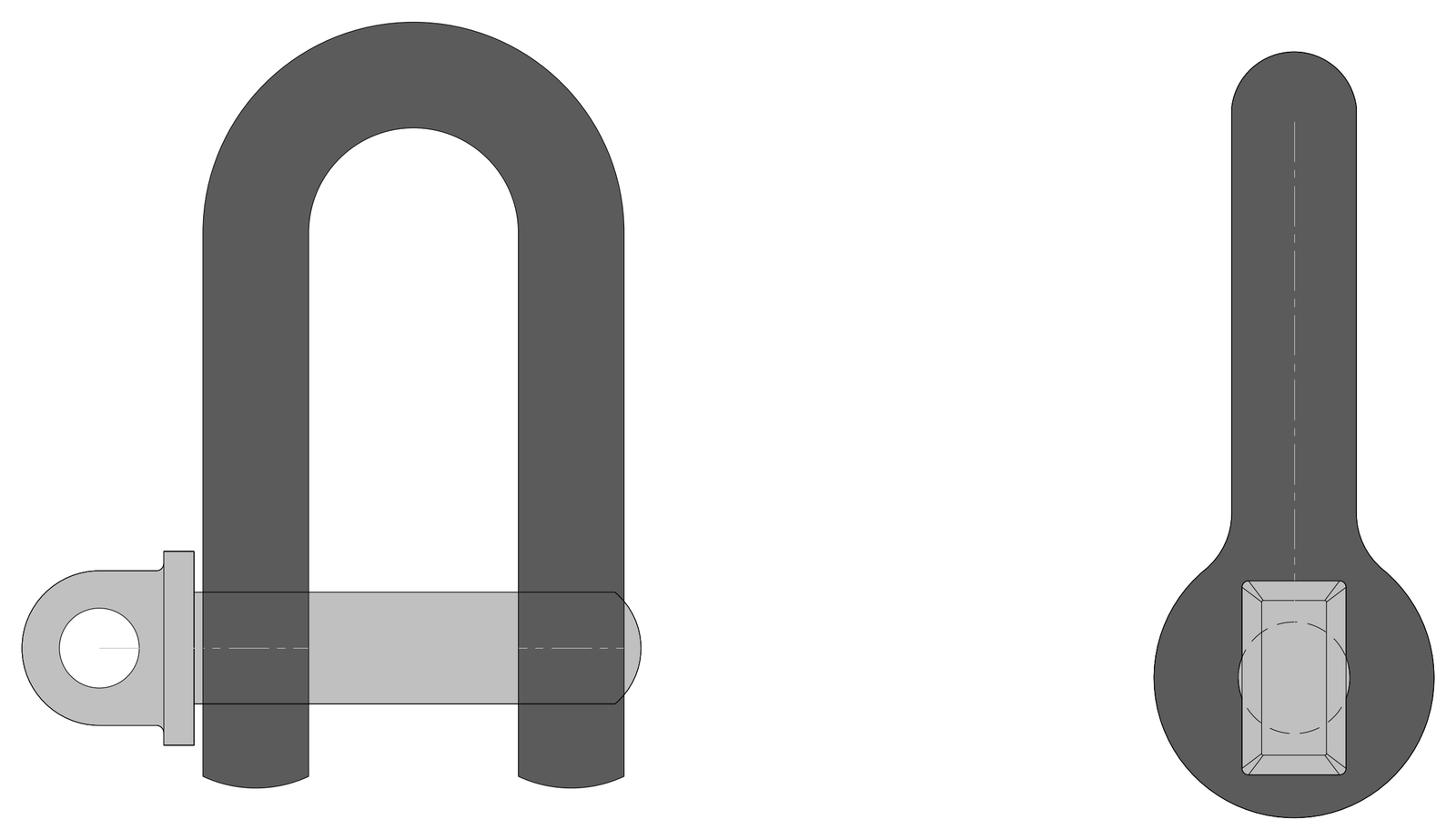 D-Shackle – free CAD block preview