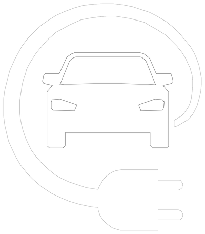 Electric Vehicle Charging Point Symbol CAD block preview
