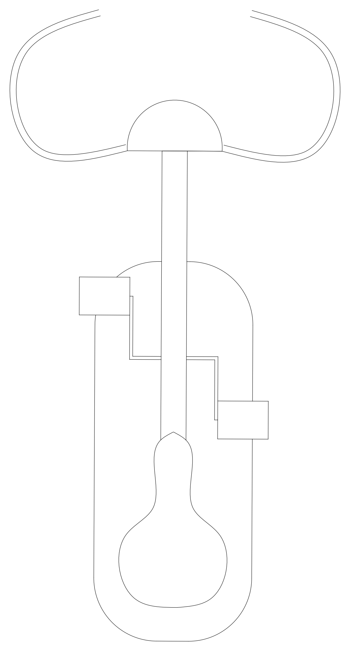 Exercise Bike - Plan View – free CAD block preview