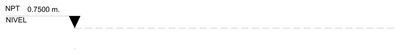 Floor Level Datum Symbol (NPT) CAD block preview