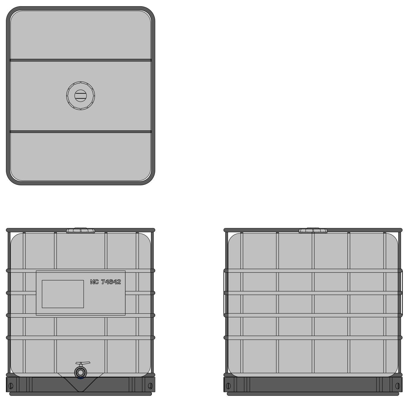 IBC Tank – free CAD block preview