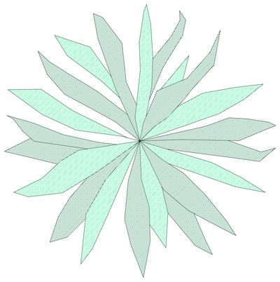 Large Spiky Shrub - Plan View CAD block preview