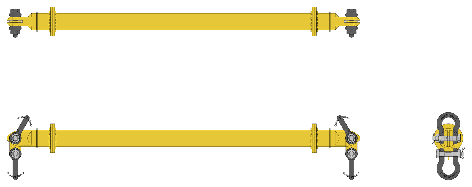 Modulift Spreader Beam 24t-250t – free CAD block preview