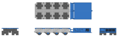 Nicolas SPMT Modular Transporter CAD block preview