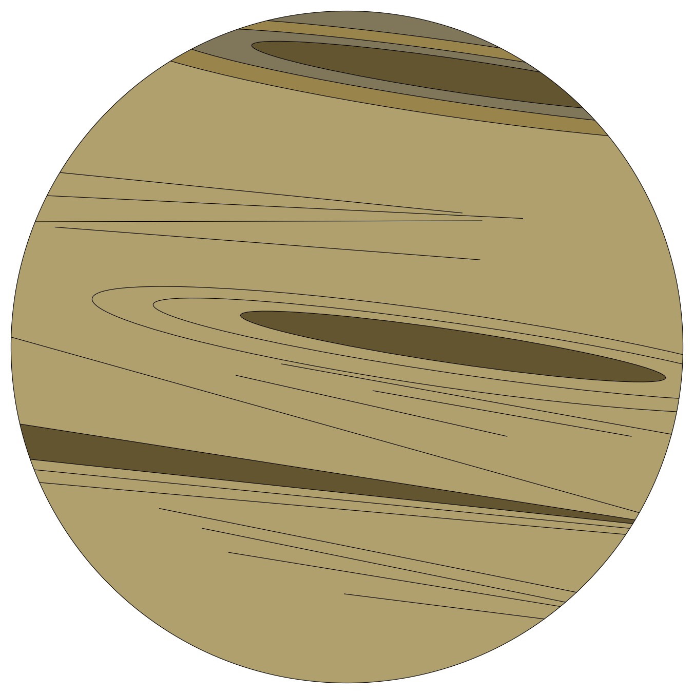Round Timber Table - Plan View – free CAD block preview