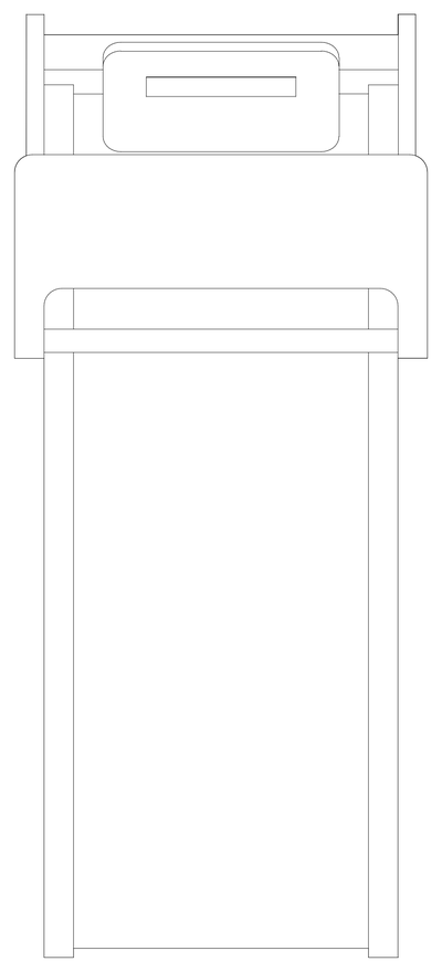 Treadmill - Plan View CAD block preview