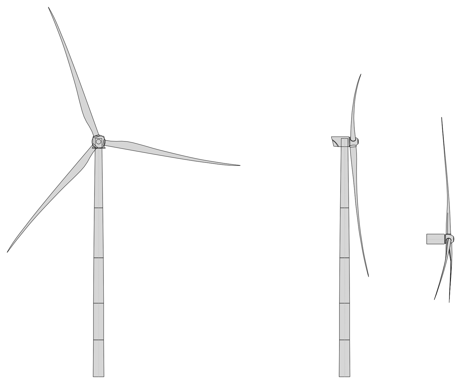 Wind Turbine – free CAD block preview