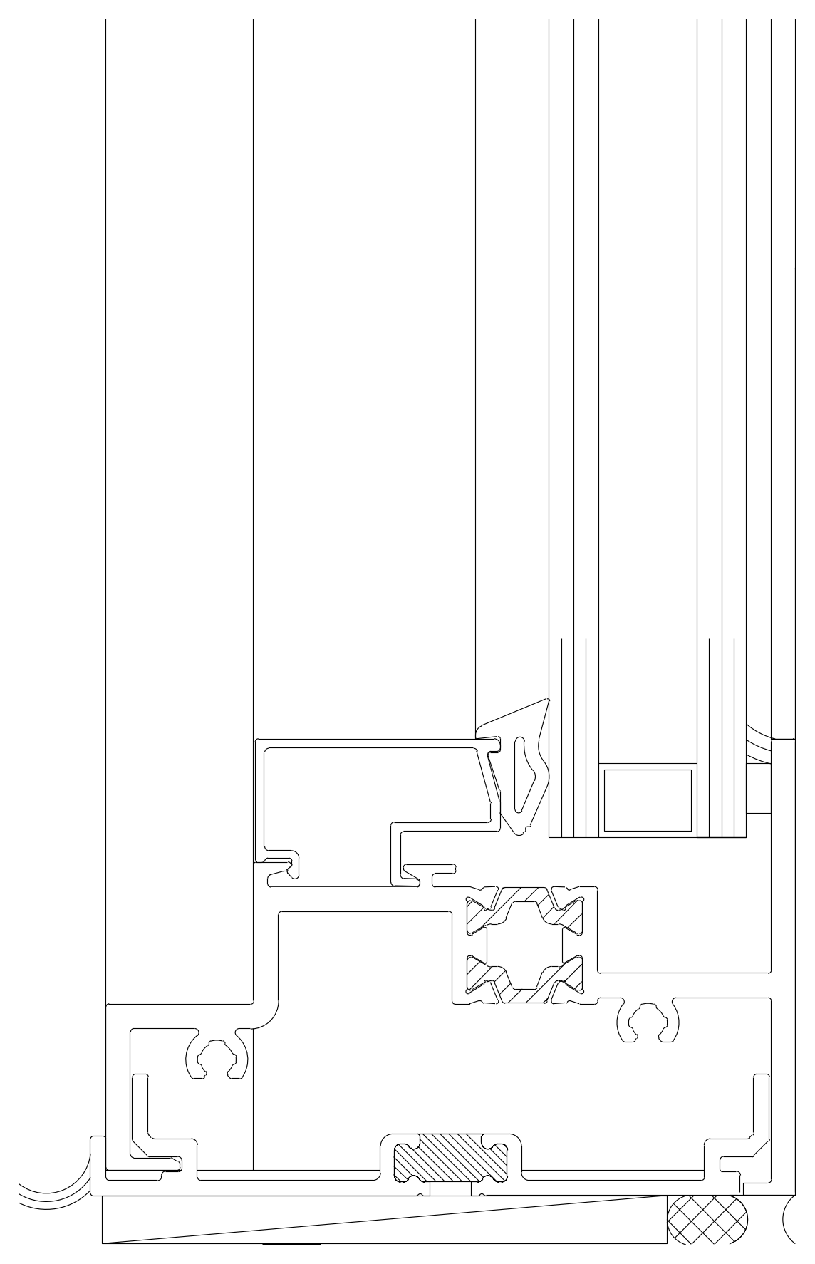 Window Sill Cross Section – free CAD block preview