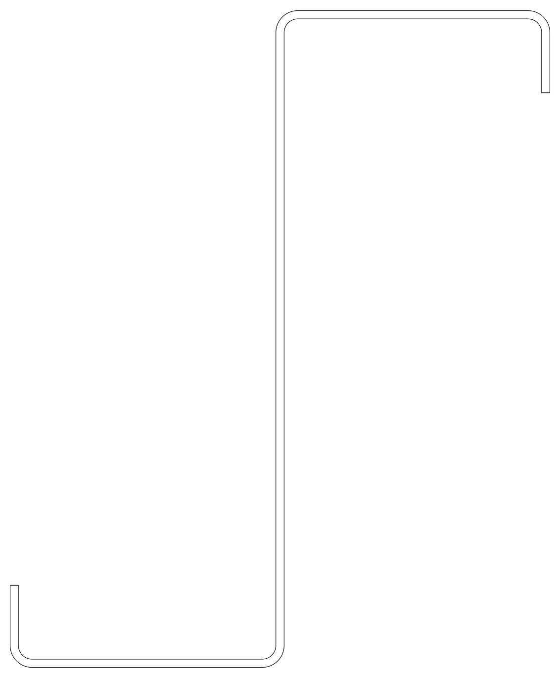 Z12515 Zed Purlin Section – free CAD block preview