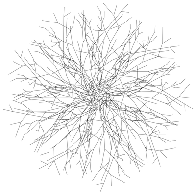 Bare Branch Tree - Plan View CAD block preview