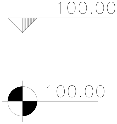 Level Symbol Markers CAD block preview